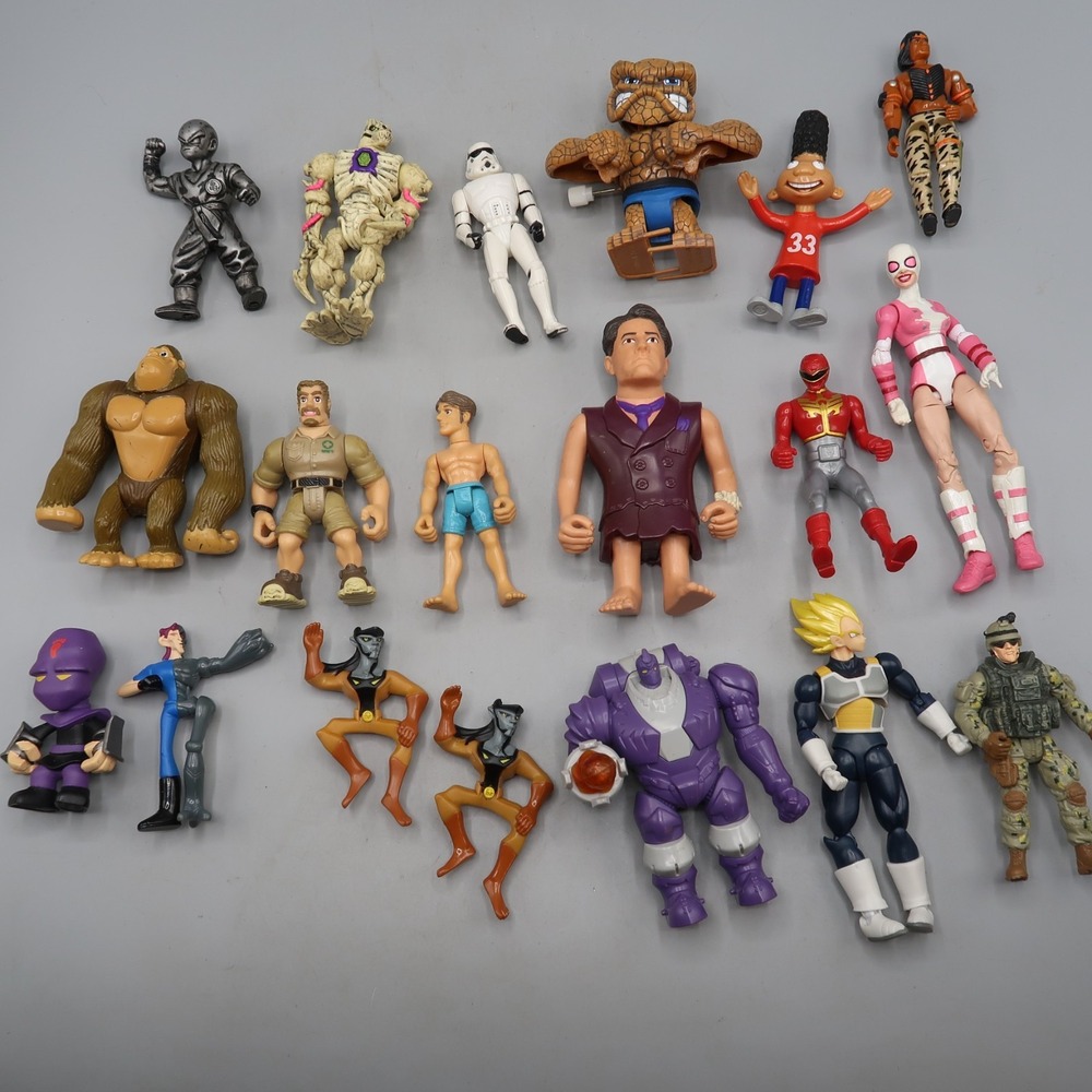 19 Figure Lot 3-5Inch Fred Power Ranger Villain Vegeta Solider Toy Set